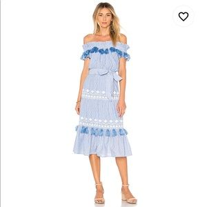 Tularosa Pom Pom Midi Dress